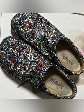 Alegria Kayla Clogs Colorful Black Size Comfort Shoes Sz 39